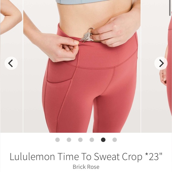 EUC Lululemon Time to Sweat crop - Picture 11 of 13